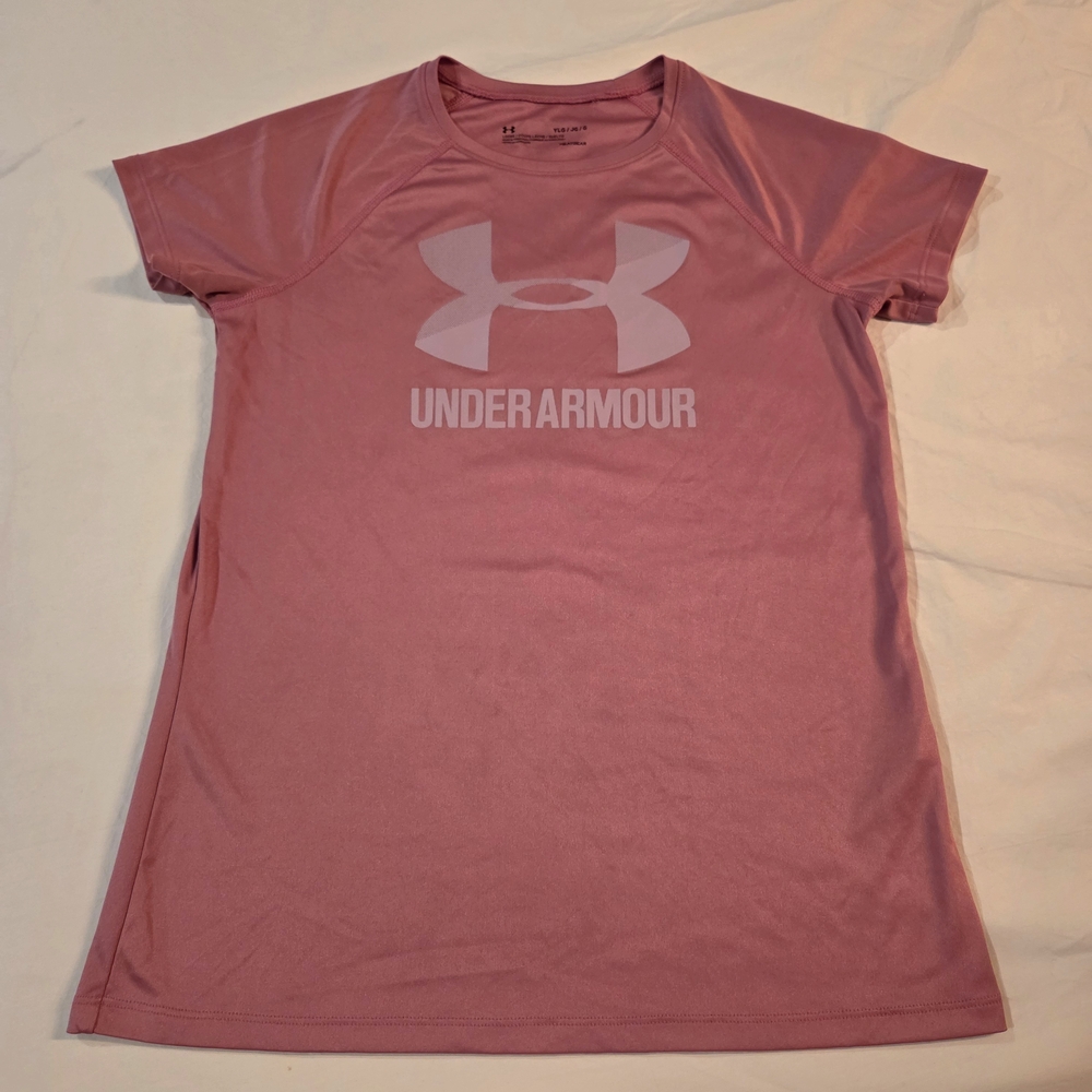 Under Armour Women’s Pink Logo Short Sleeve Tee